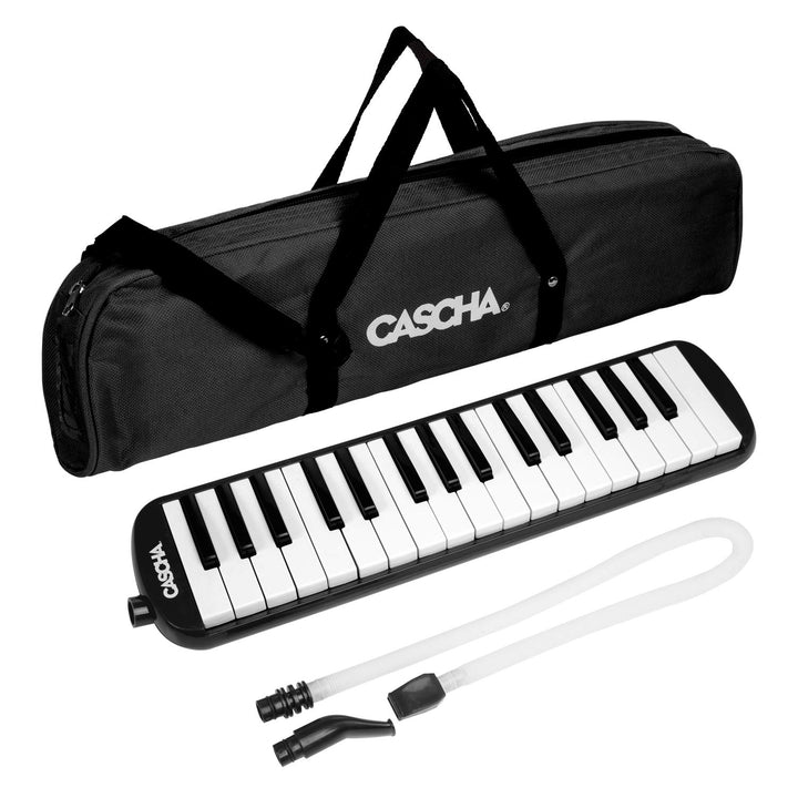 CASCHA Professional Melodica für Einsteiger und Fortgeschrittene, Blasinstrument mit Tragetasche und