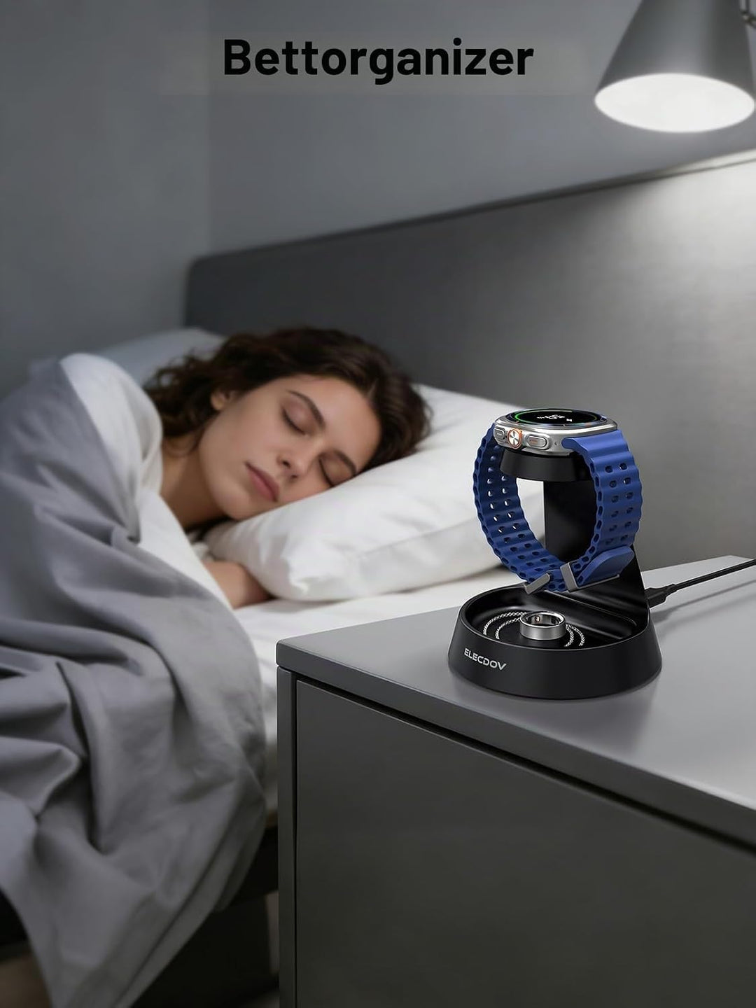 Ladestation für Samsung Galaxy Watch, Uhrenladegerät für Samsung Watch 8 Ladegerät-Ständer und Nacht