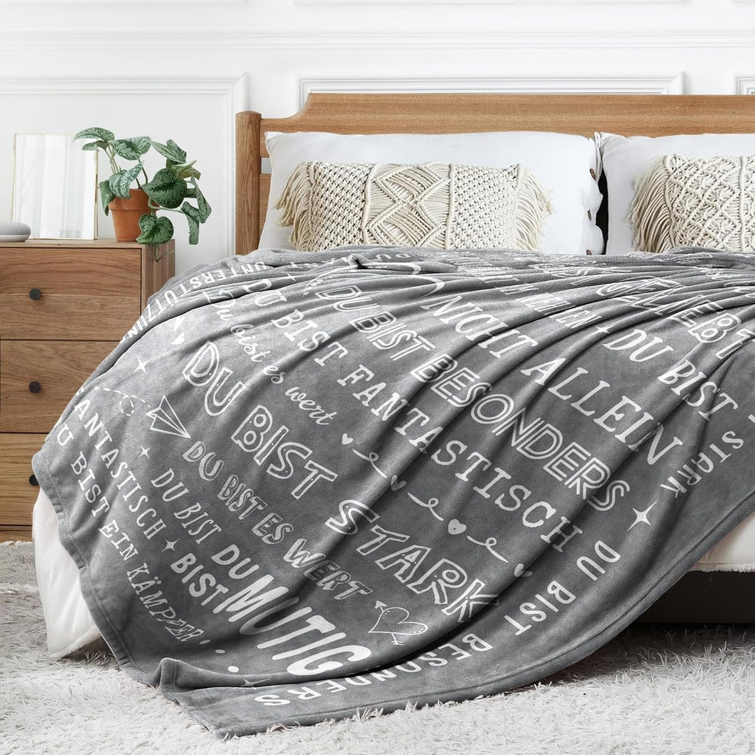 Geschenke für Frauen Männer, Personalisierte Decke Geburtstagsgeschenk für Frauen, Dankeschön-Gesche