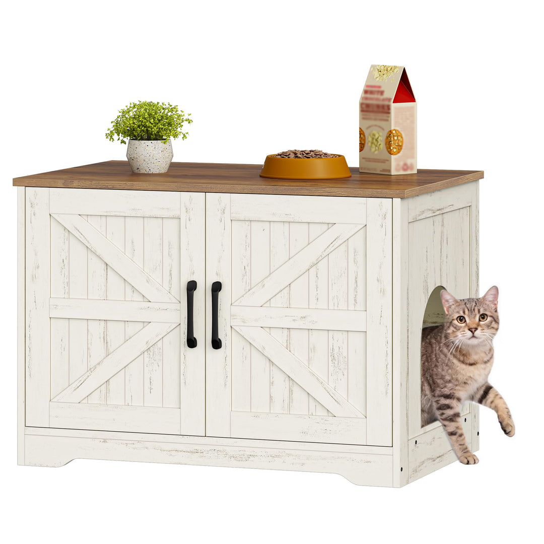 Katzenklo Schrank, Katzenklo Versteckt Schrank Möbel, Katzenhaus Holz, Katzenschrank Beistelltisch m