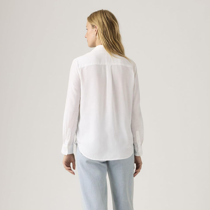 Levi's Damen Elaine Utility Shirt Hemd mit Button-Down-Kragen (1er Pack) S Bright White, S Bright Wh