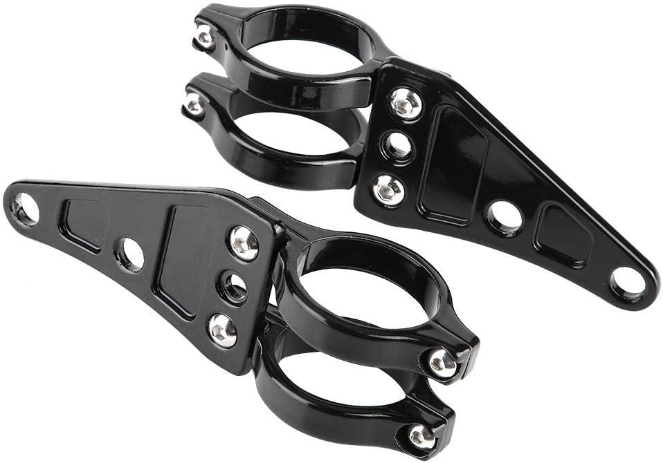 KIMISS 2tlg. Halterung für Scheinwerferhalter vorne Halter für Lampe 38mm-41mmmm für Motorräder