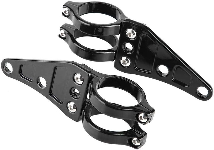 KIMISS 2tlg. Halterung für Scheinwerferhalter vorne Halter für Lampe 38mm-41mmmm für Motorräder