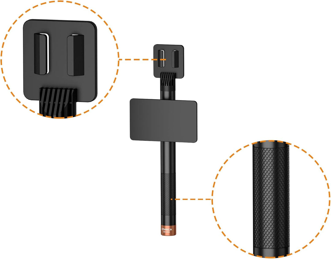 comica HR-WM Interview Handheld-Adapter für Rode Wireless GO/BoomX-D/D Pro/BoomX-U Wireless Lavalier