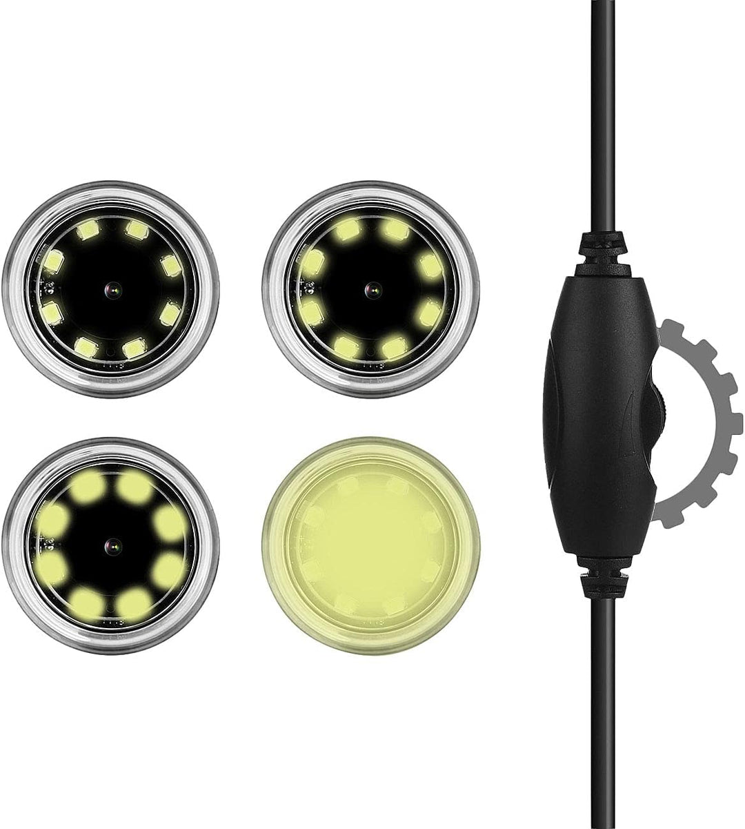 Somikon Microskop: 3in1-USB-Mikroskop mit Kamera, Ständer, 1000-fach Vergrösserung, 8 LEDs (USB Lupe