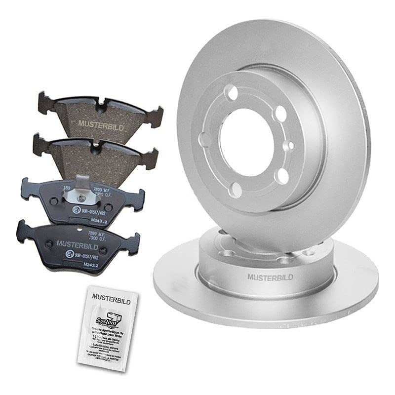 Bremsenset Hinterachse inkl. Bremsscheiben Ø 278 mm Voll + Bremsbeläge Hinten, Passend für MERCEDES-
