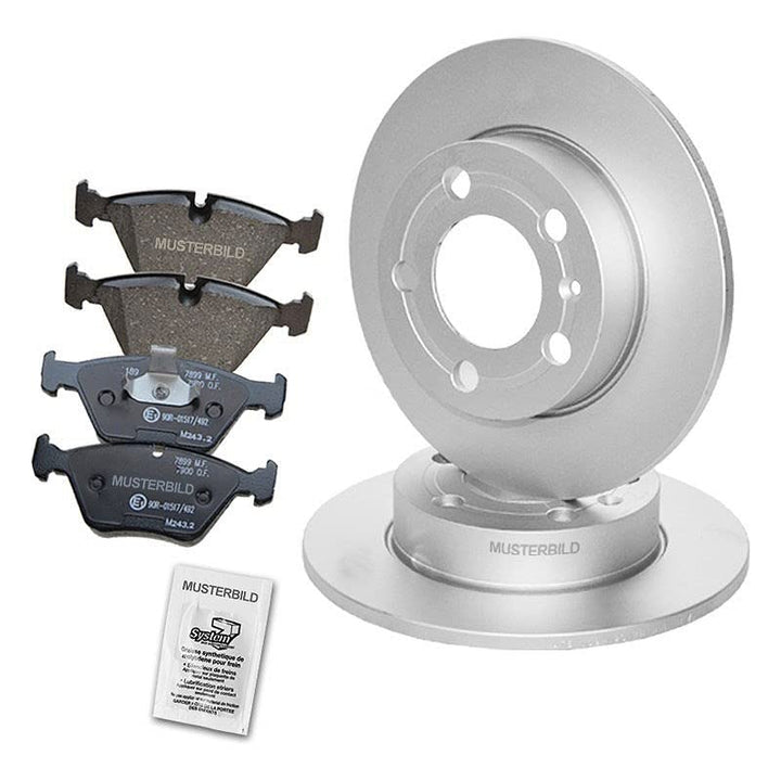 Bremsenset Hinterachse inkl. Bremsscheiben Ø 278 mm Voll + Bremsbeläge Hinten, Passend für MERCEDES-