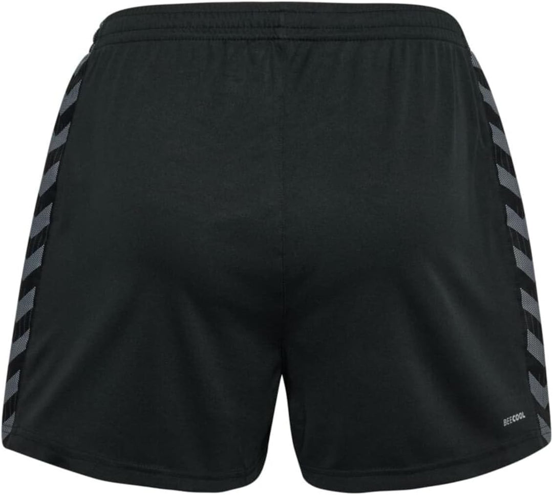 hummel Damen Shorts Hmlauthentic Pl Shorts Woman XXL Schwarz, XXL Schwarz