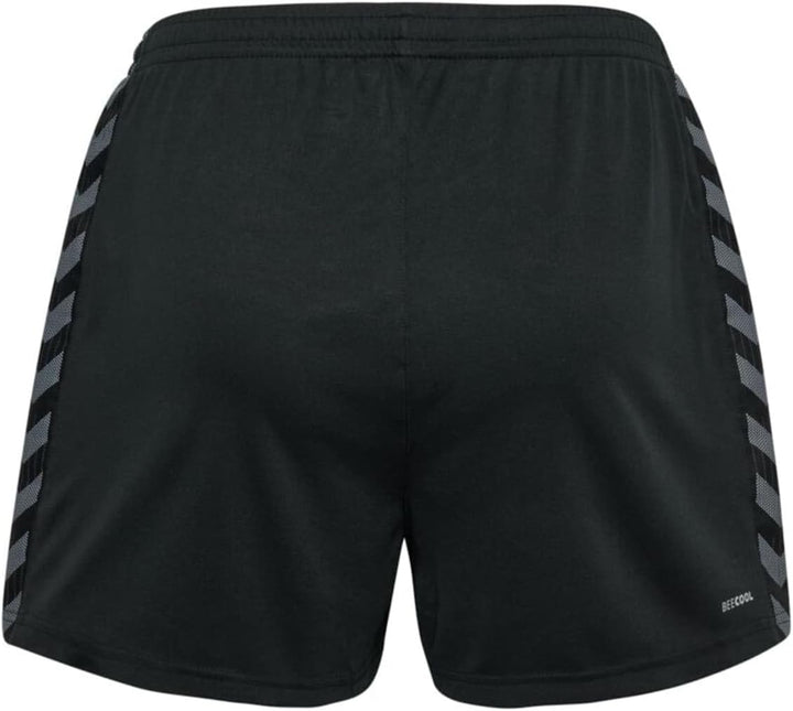 hummel Damen Shorts Hmlauthentic Pl Shorts Woman XXL Schwarz, XXL Schwarz
