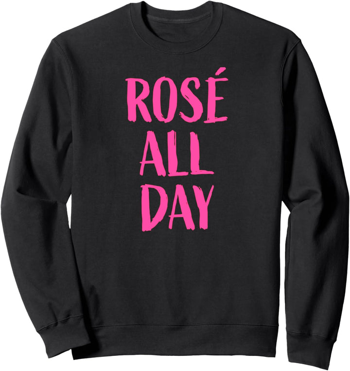 Rose ganztägig Weinprobe Sweatshirt