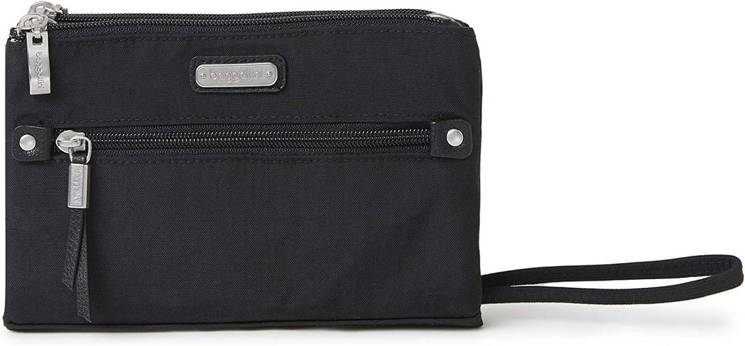 Baggallini Damen New Classic Small Crossbody Bag Subway Umhängetasche klein, Einheitsgrösse Schwarz,