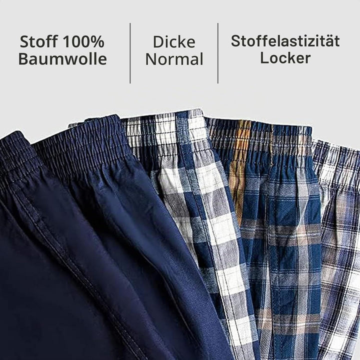 5Mayi Mens Boxers Shorts Multipack Woven Mens Underwear Pack Cotton Plaid Men's Boxers, S F: Kariert