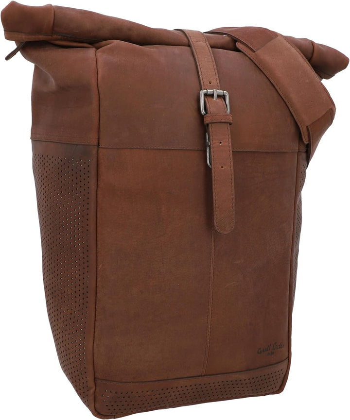 Gusti Gepäckträgertasche Leder - Amets T. Packtasche mit Schultergurt Fahrradtasche Umhängetasche gr