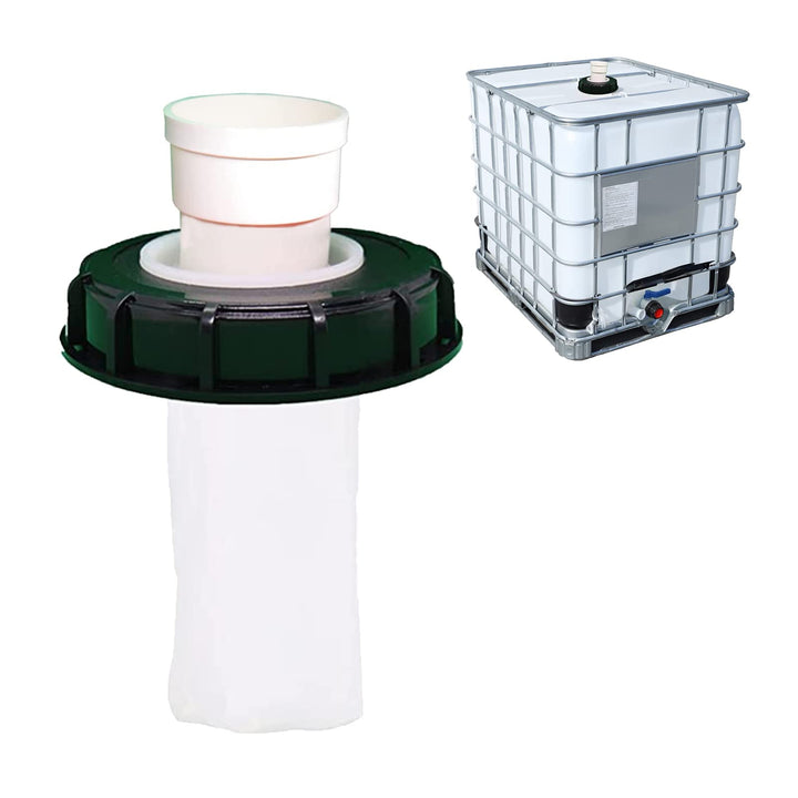 WOOLUCK IBC Deckel Filter, 165mm Nylon Regenwasserfilter, IBC Tank Zubehör mit Filter Waschbar, für