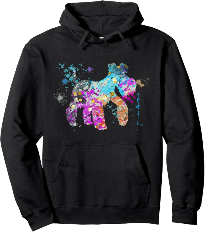 Bunte Miniaturschnauzer für Schnauzer Pullover Hoodie