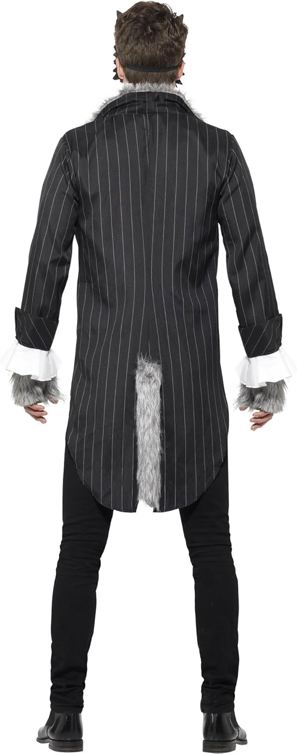 Smiffys - Herren Grosser Böser Wolf Kostüm, grau, L