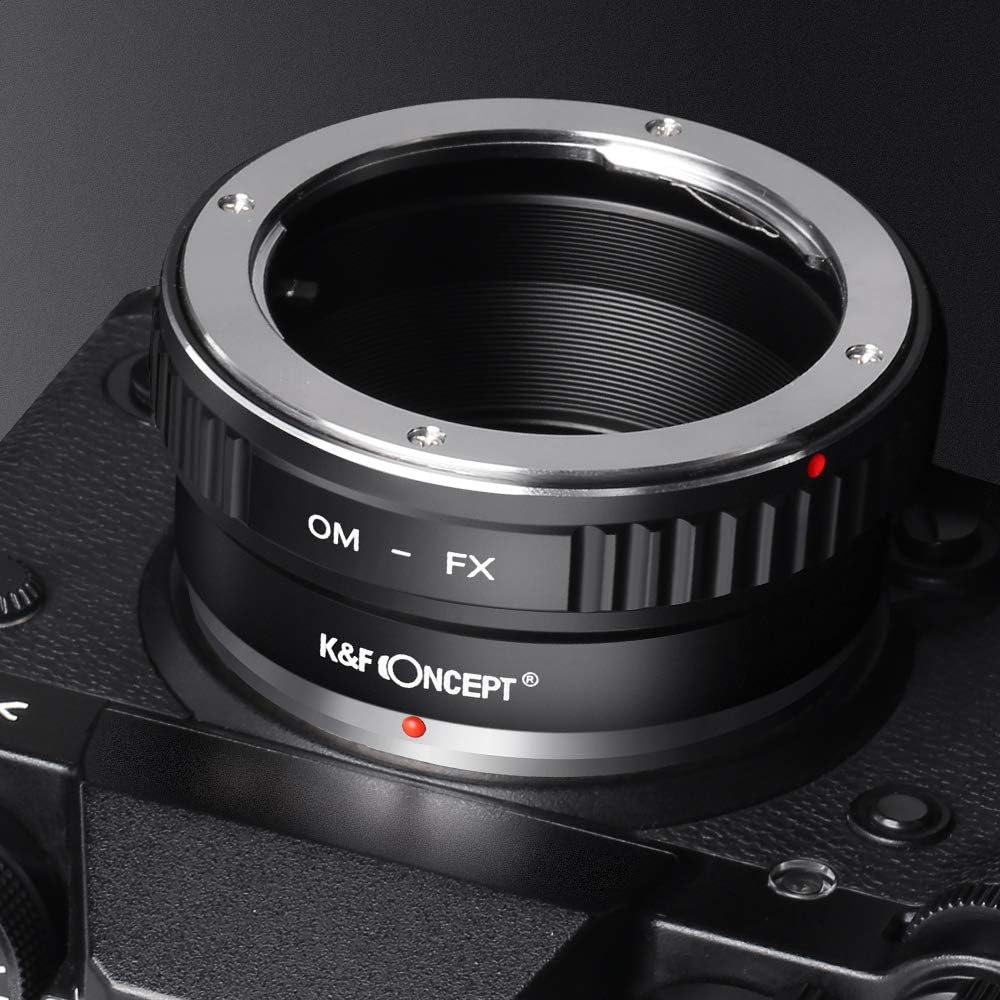K&F Concept OM-FX Objektiv Adapterring,Adapter Fuji FX,Objektivadapter für Olympus OM Objektiv auf F
