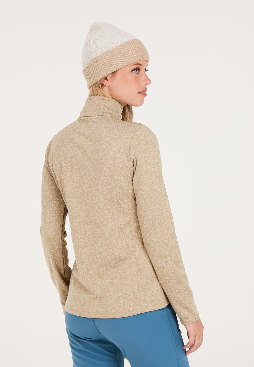Protest Damen 1/4-reissverschluss FABRIZM L Bamboobeige, L Bamboobeige