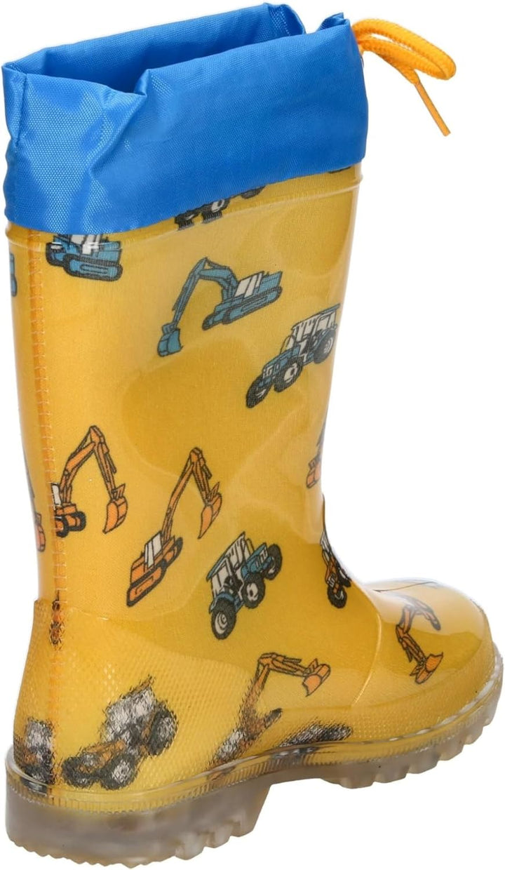 Lico Unisex Kinder Power Blinky Gummistiefel 34 EU Gelb Blau, 34 EU Gelb Blau