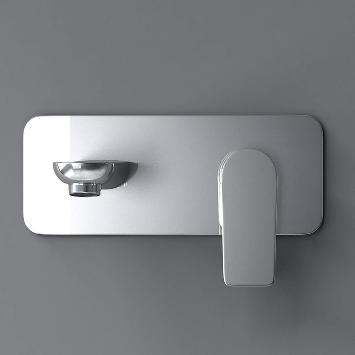 doporro Design Wandarmatur aus Messing Waschbeckenarmatur für Wandmontage Einhebel-Waschtischmischer