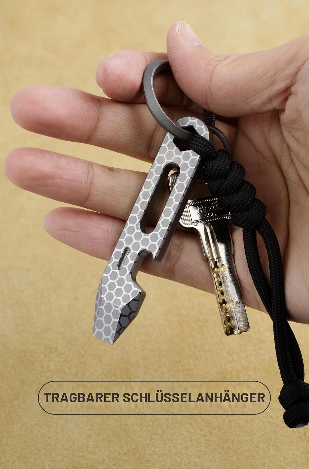 KEEPO LINK Titan Pry Bar mit Flaschenöffner, Schraubenschlüssel &amp; Lineal | 4-in-1 EDC Multitool, Sch