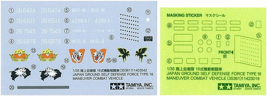 TAMIYA 35361 - 1:35 JGSDF MCV Type 16 (8x8) (2), Modellbau, Plastik Bausatz, Hobby, Basteln, Kleben,
