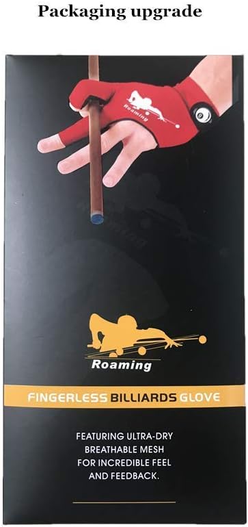 Roaming Schnelltrocknende, atmungsaktive Billard-Handschuhe, für Shooter, Snooker, Queue, Sport, pas