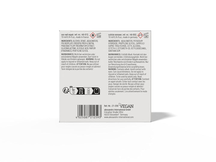 alessandro Nail clinic box -bye cuticle & repair SET 2tlg.