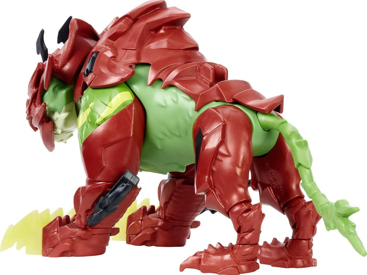 Masters of the Universe HDY31 - He-Man & MOTU Battle Cat Actionfigur (ca. 14cm) mit Power-Attack-Bew