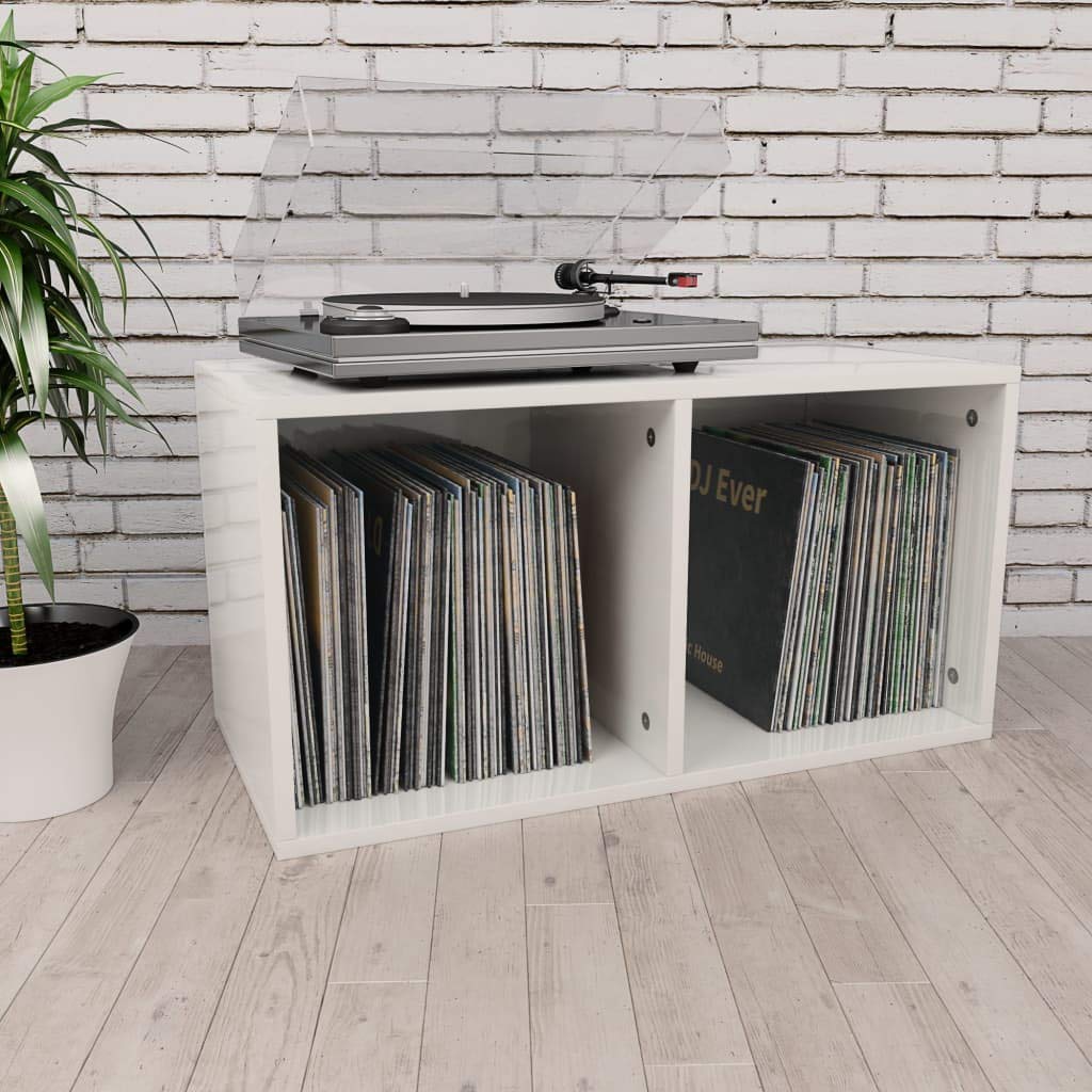 Festnight Schallplatten Aufbewahrung Plattenregal Schallplatten-Aufbewahrungsbox Schallplattenregal