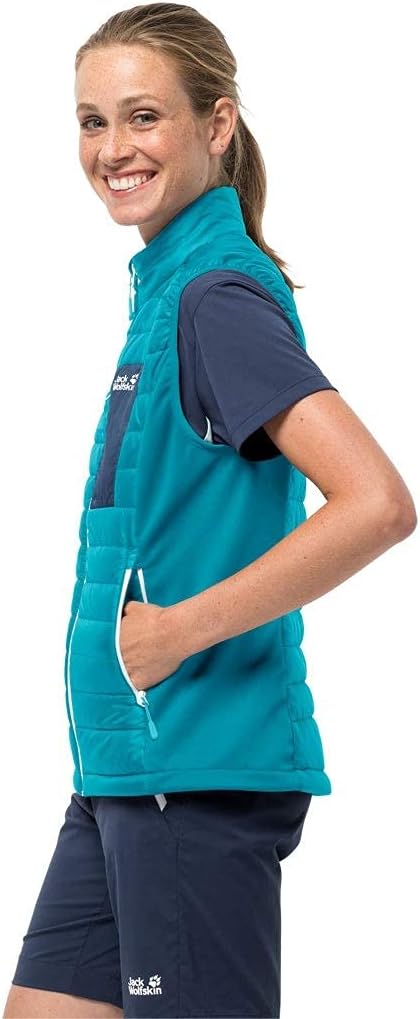 Jack Wolfskin Damen Routeburn Vest W Weste XS Dark Aqua, XS Dark Aqua