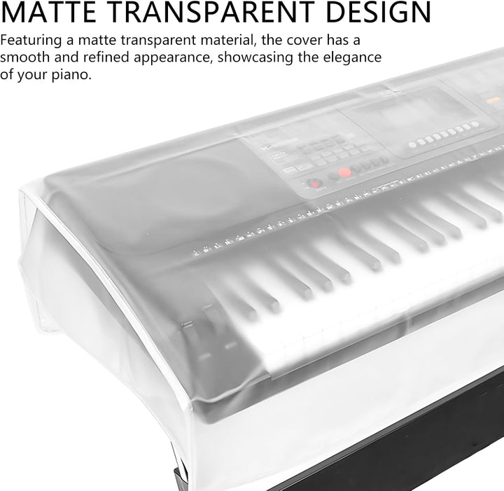 61-Tasten elektronisches Klavier Staubschutz – mattes transparentes Design für stilvollen Schutz 61k