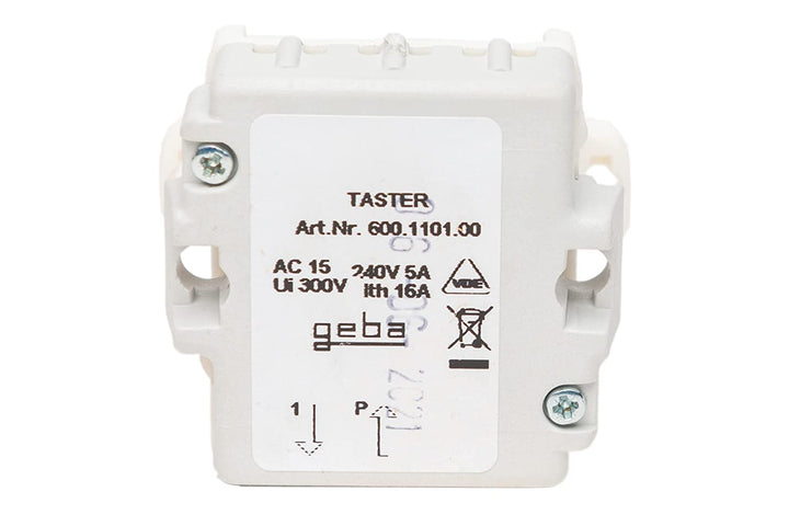 geba Schalteinsatz J-1T/1 Taster einseitig tastend für Schlüsselschalter Garagentor Tür Tor Schranke