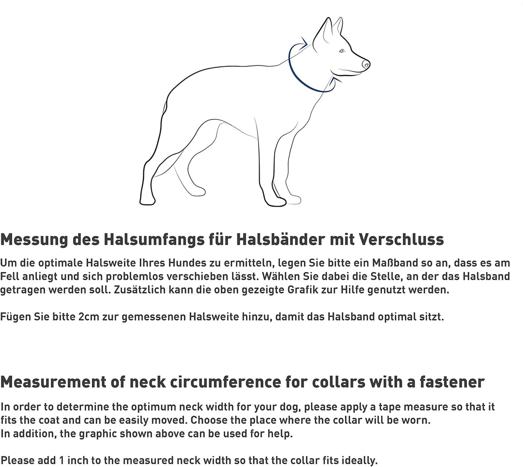 Sprenger Hundehalsband Neck-Tech Fun mit ClicLock Verschluss I Hundehalskette aus rostfreiem Edelsta