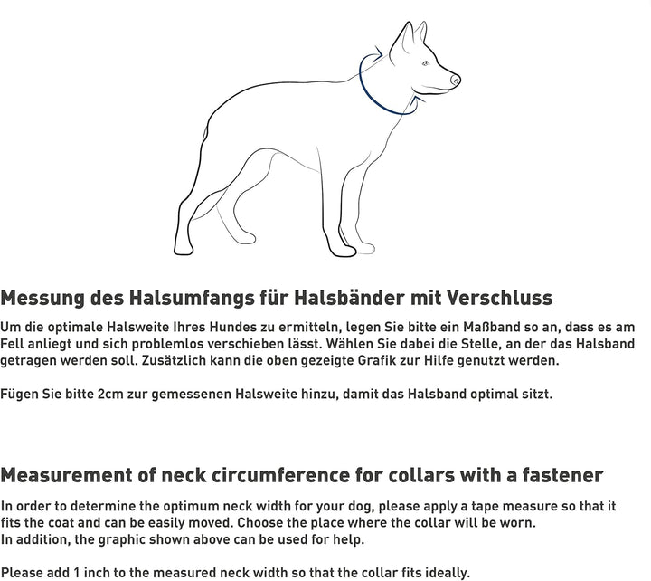 Sprenger Hundehalsband Neck-Tech Fun mit ClicLock Verschluss I Hundehalskette aus rostfreiem Edelsta