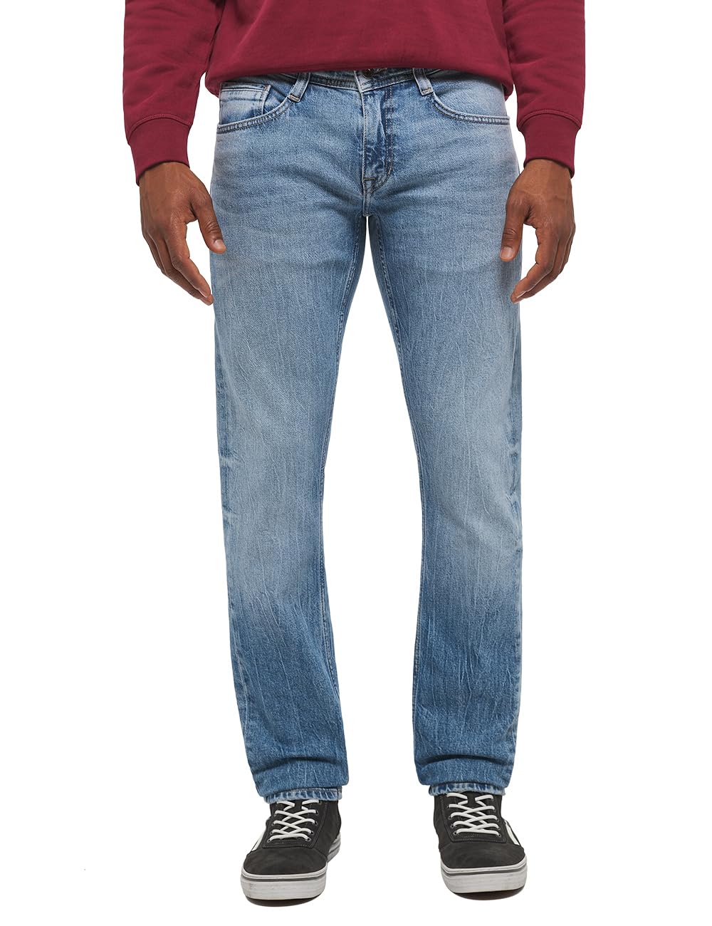 MUSTANG Herren Oregon Tapered Jeans 38W / 32L Mittelblau 584, 38W / 32L Mittelblau 584