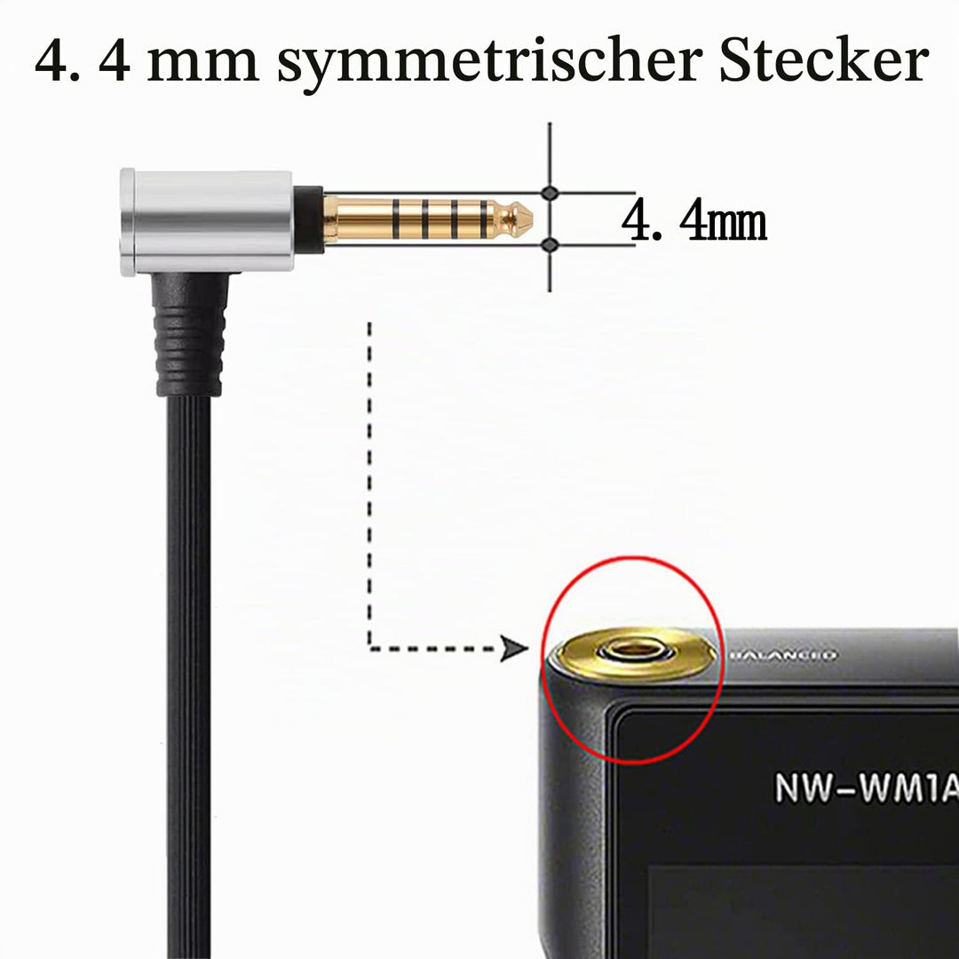 FAAEAL Balancekabel für Sennheiser HD599 HD598 HD558 HD518 HD579 HD569 Kopfhörer ATH-M40x ATH-M50x A