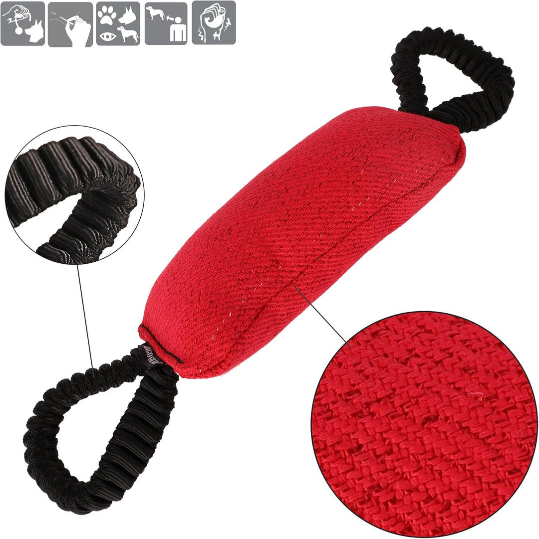 Dingo Gear Beisswurst mit 2 Griff Bungee Breite 8 cm Länge 22 cm aus Nylcot für Hundetraining IGP IP