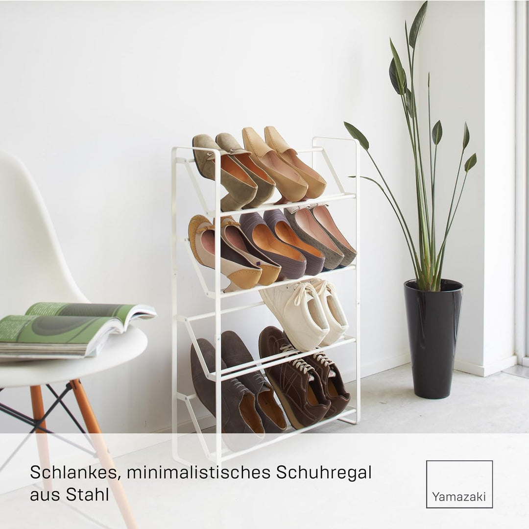 Shoe rack - Slim 4 - white Weiss, Weiss