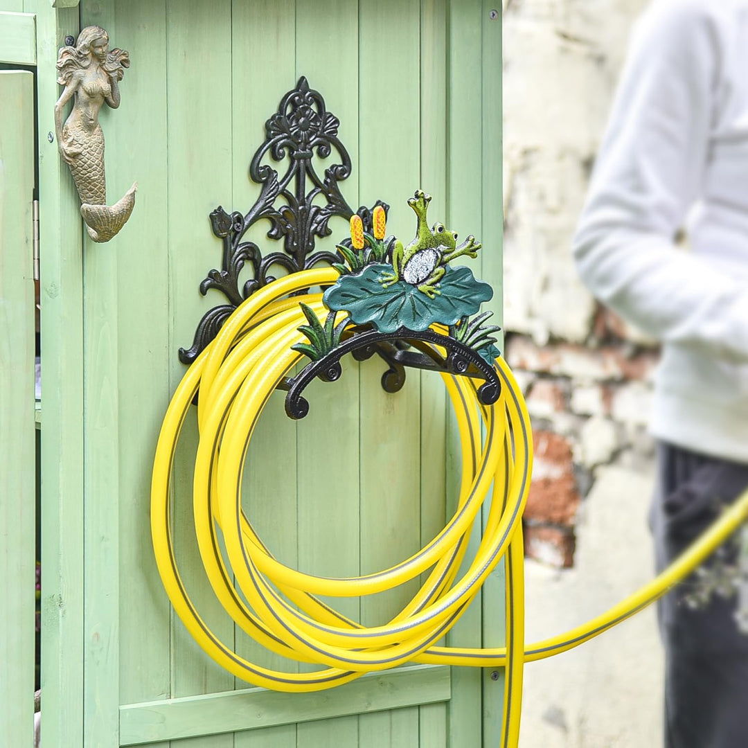Sungmor Gartenschlauchhalter aus Gusseisen - Wand-Wasserschlauchhalter - Dekoration Hängender Schlau