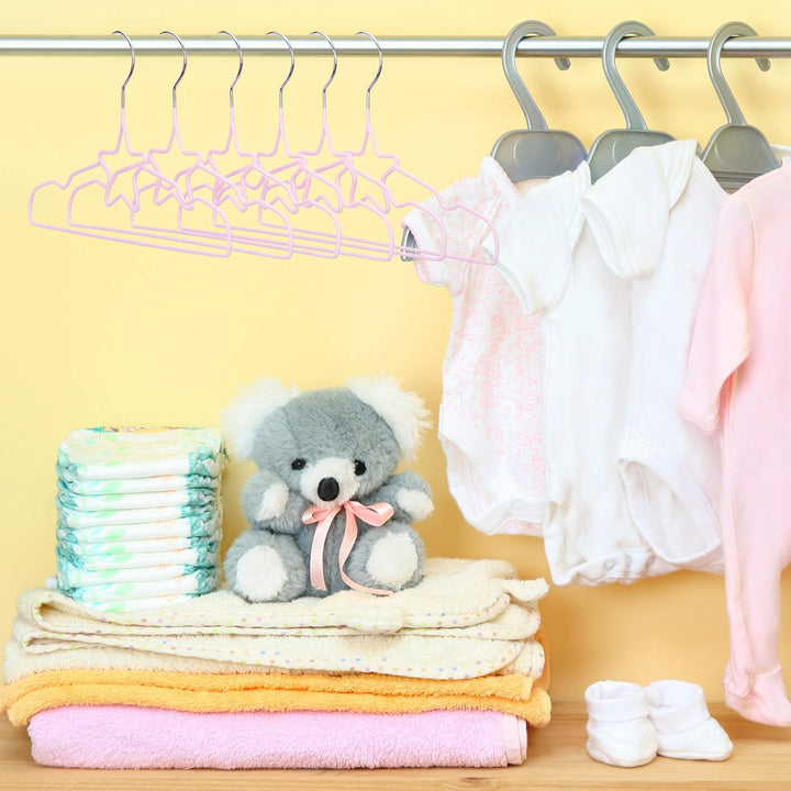 Relaxdays 20 x Kinderkleiderbügel Stern, Drahtbügel, Babybügel, dekorativ &amp; platzsparend, Kinderbüge