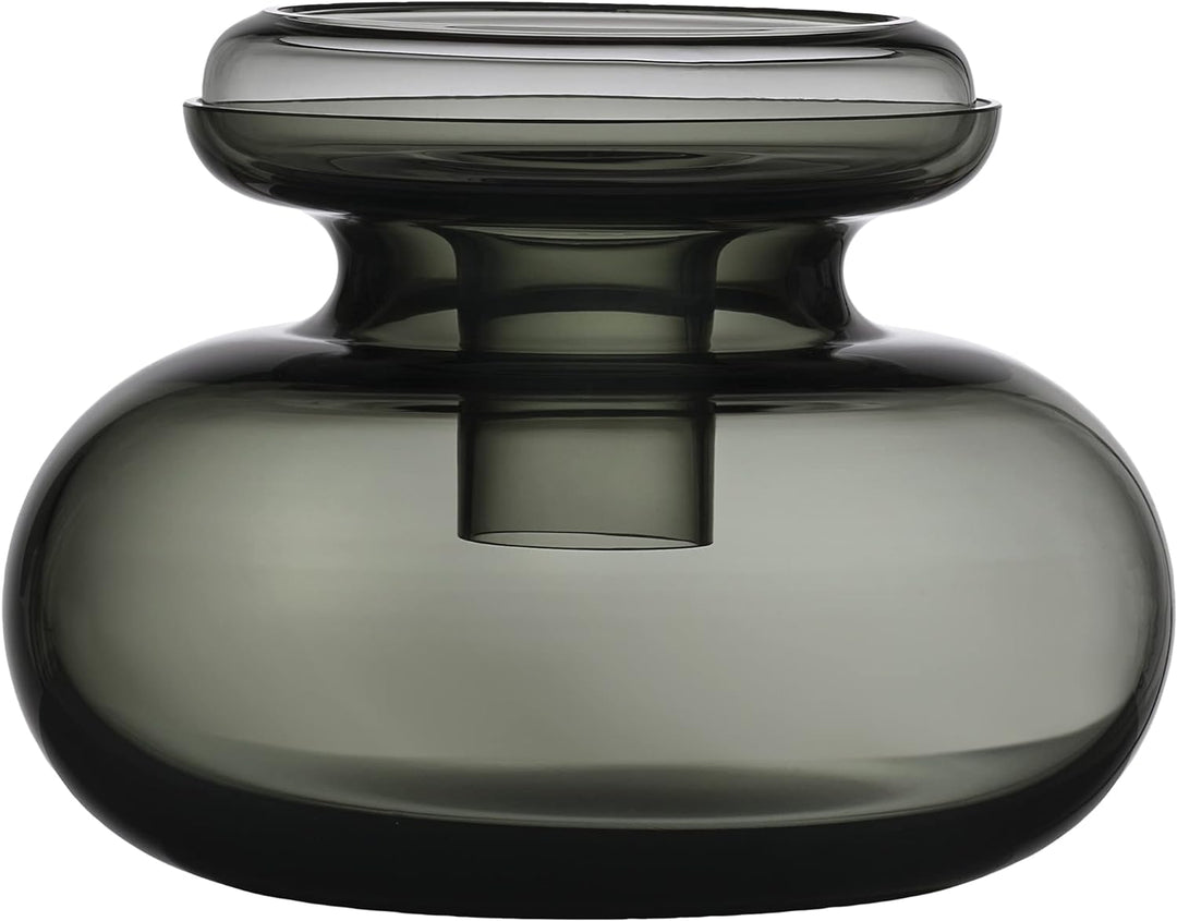 Zone Denmark Inu Vase, Durchm. 23 cm, Höhe 25 cm, Smoked Grey 25 cm Smoked Grey, 25 cm Smoked Grey