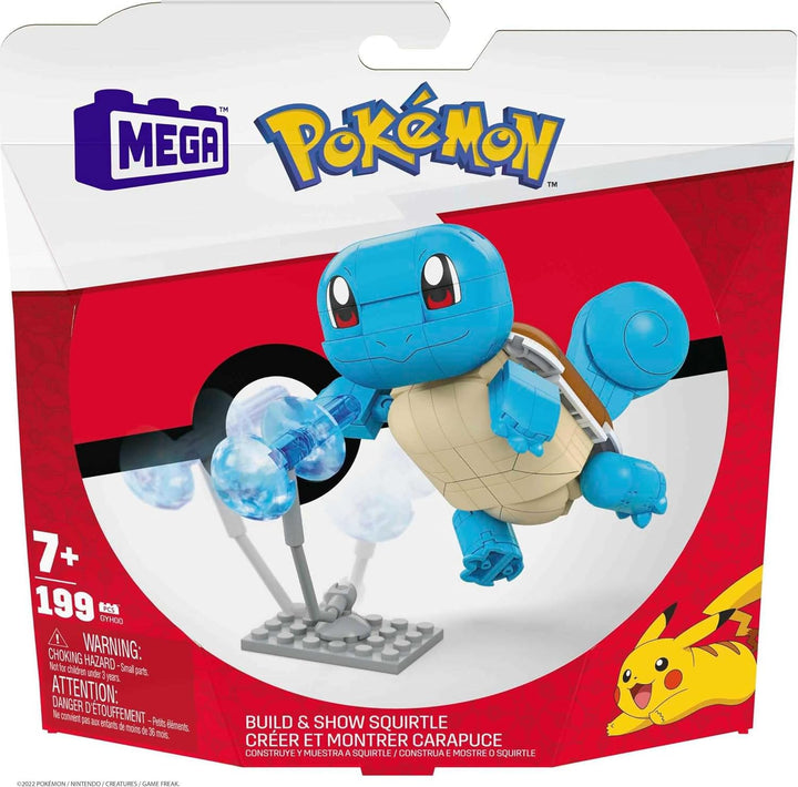 MEGA Pokémon Bauspielzeug-Set, 1 bewegliche Figur und Zubehör, 10,2 cm hoch, für Kinder