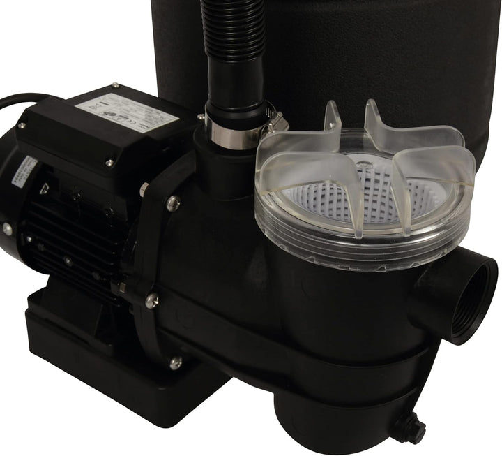 Bestlivings Pool-Sandfilteranlage zur Poolreinigung, 7500 l/h, 3,5 Bar, Einphasen Induktionsmotor, F