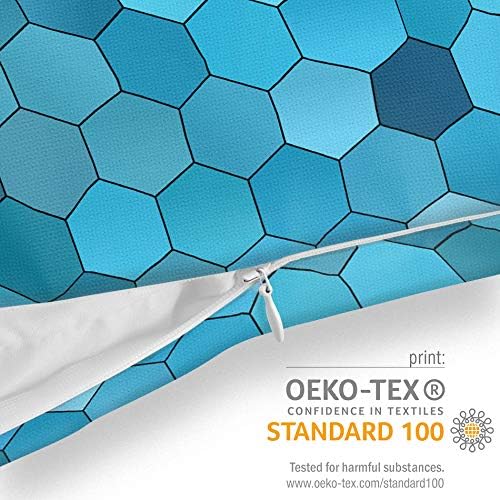 VOID Hexagon Muster Kissenbezug Kissenhülle Sofakissen Kissen Deko Outdoor-Kissen Dekokissen, Kissen