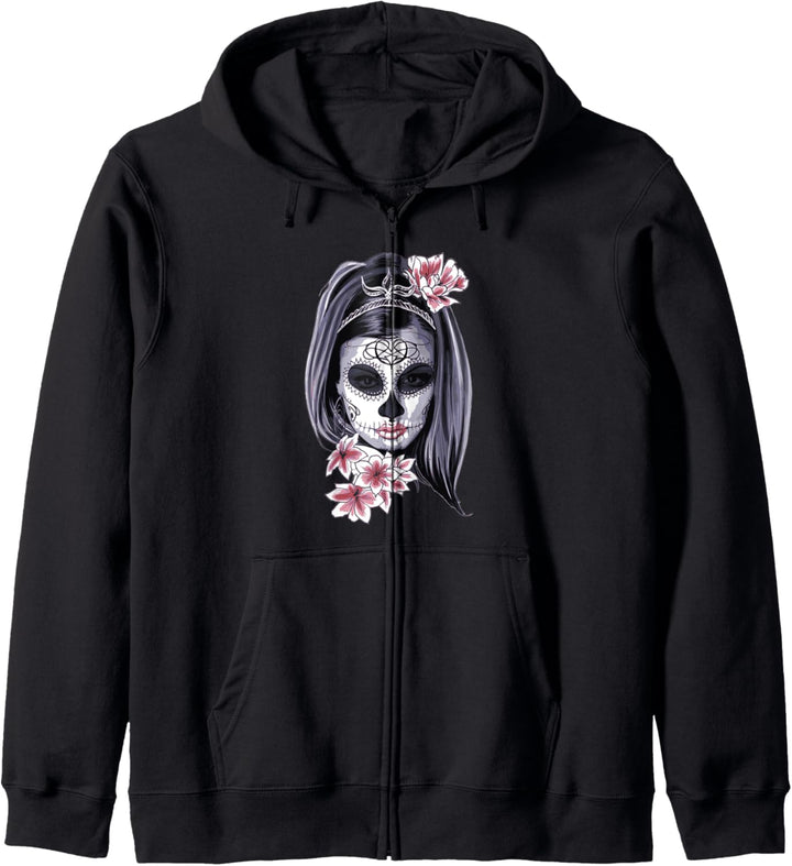 La Catrina dia de los Muertos Kapuzenjacke