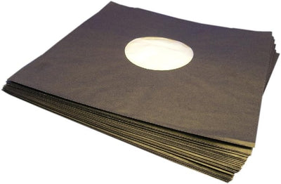 Protected LP Schallplatten Innenhüllen mit Fütterung Deluxe schwarz (100 Stück)