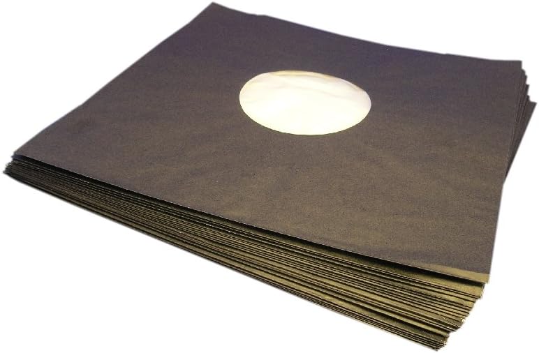 Protected LP Schallplatten Innenhüllen mit Fütterung Deluxe schwarz (100 Stück)