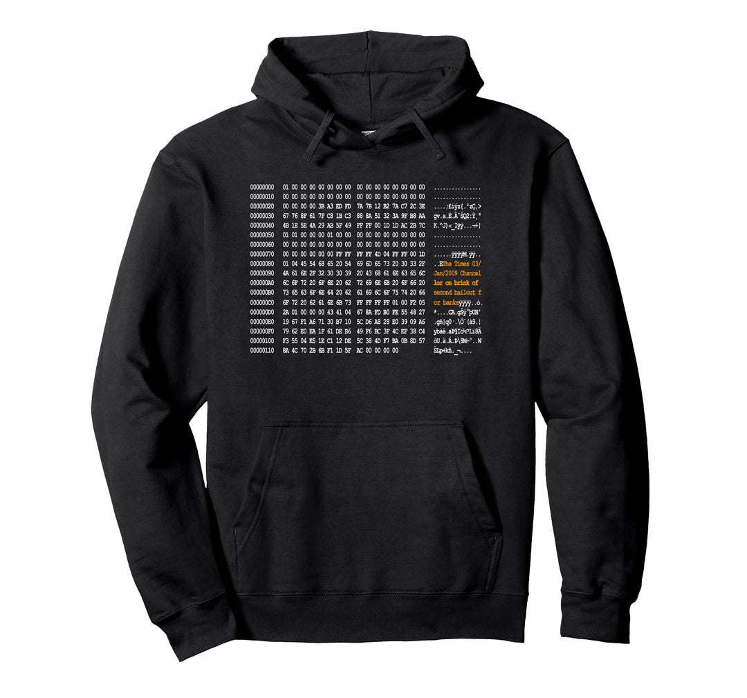 Bitcoin Genesis-Block Code Pullover Hoodie