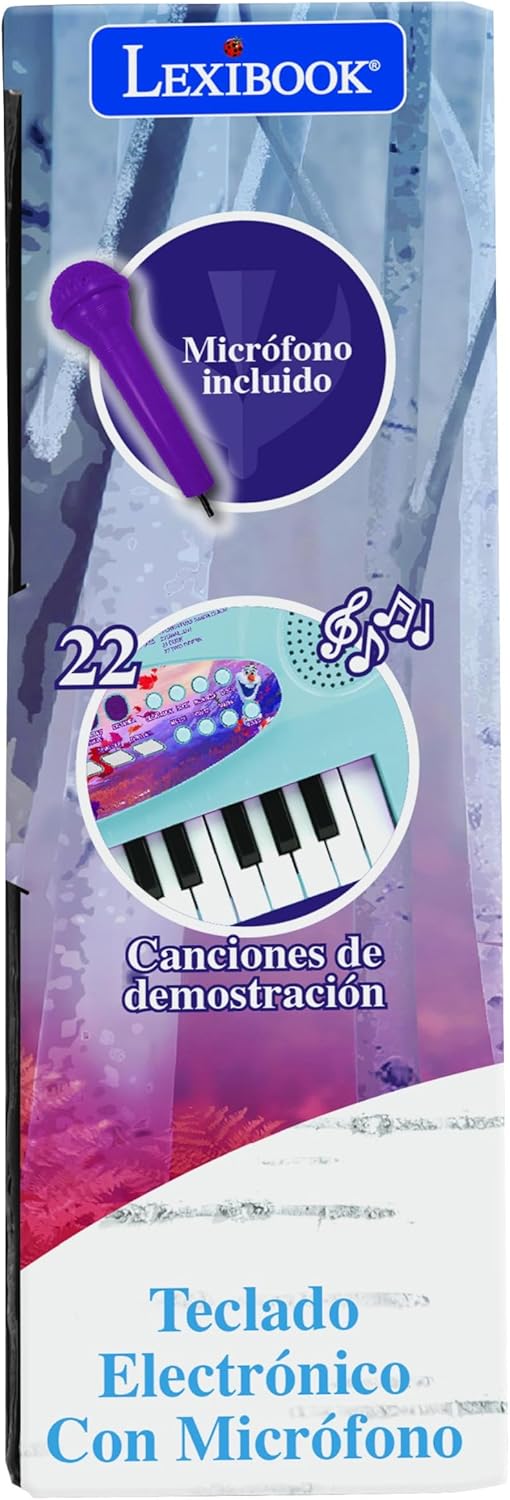 Lexibook Frozen 2 Die Eiskönigin ELSA Anna Olaf Elektronische Einhorn-Tastatur, 32-Tasten-Piano, Mik